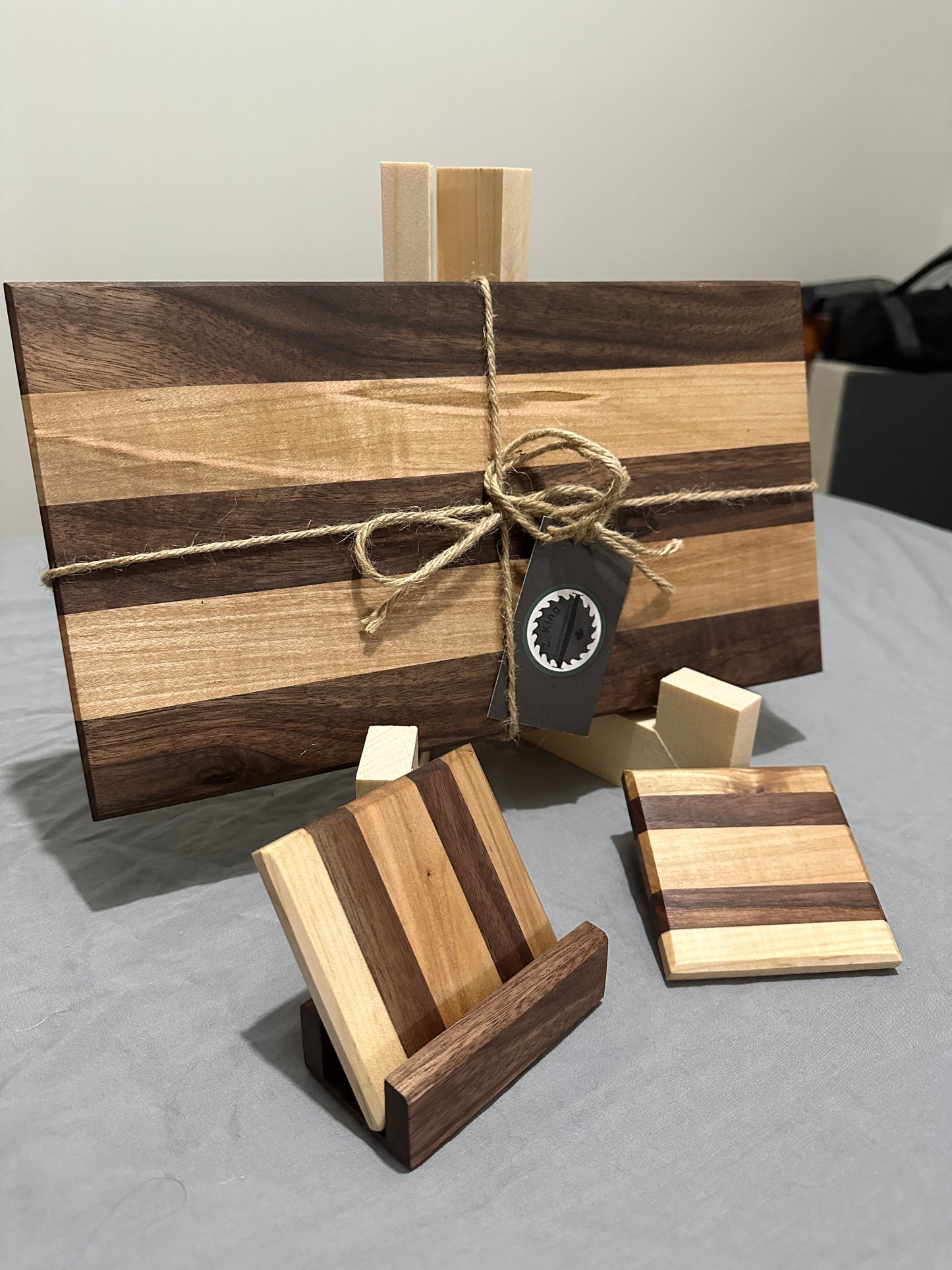 Walnut & Maple Serving Board Set