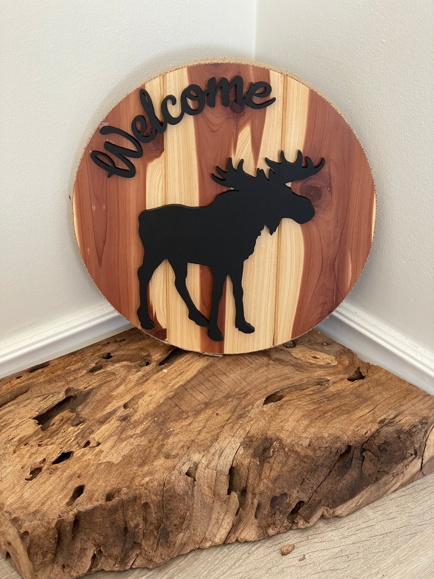 Moose Welcome Sign